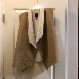 Sherpa taupe vest